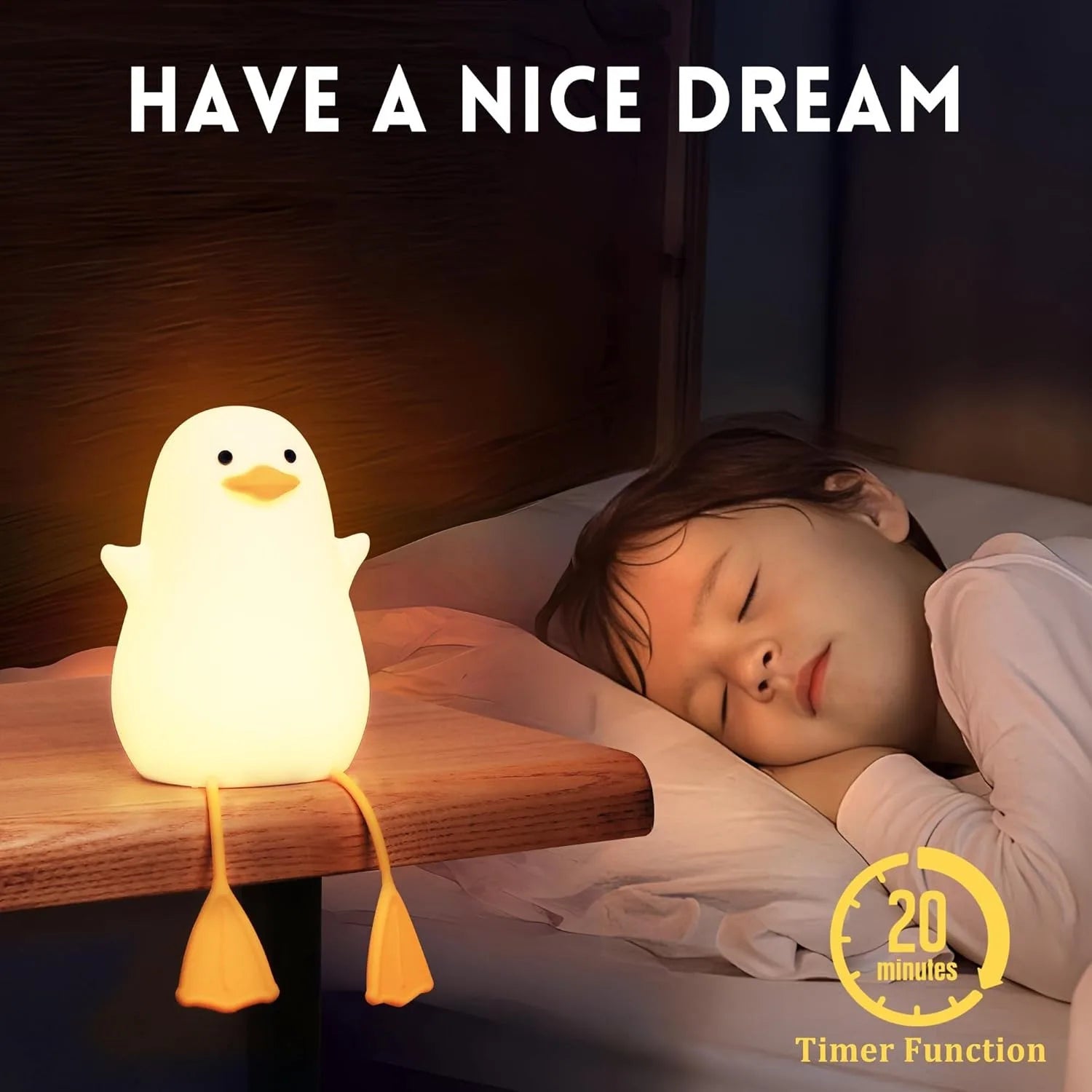 Fun Duck Silicone Night Light